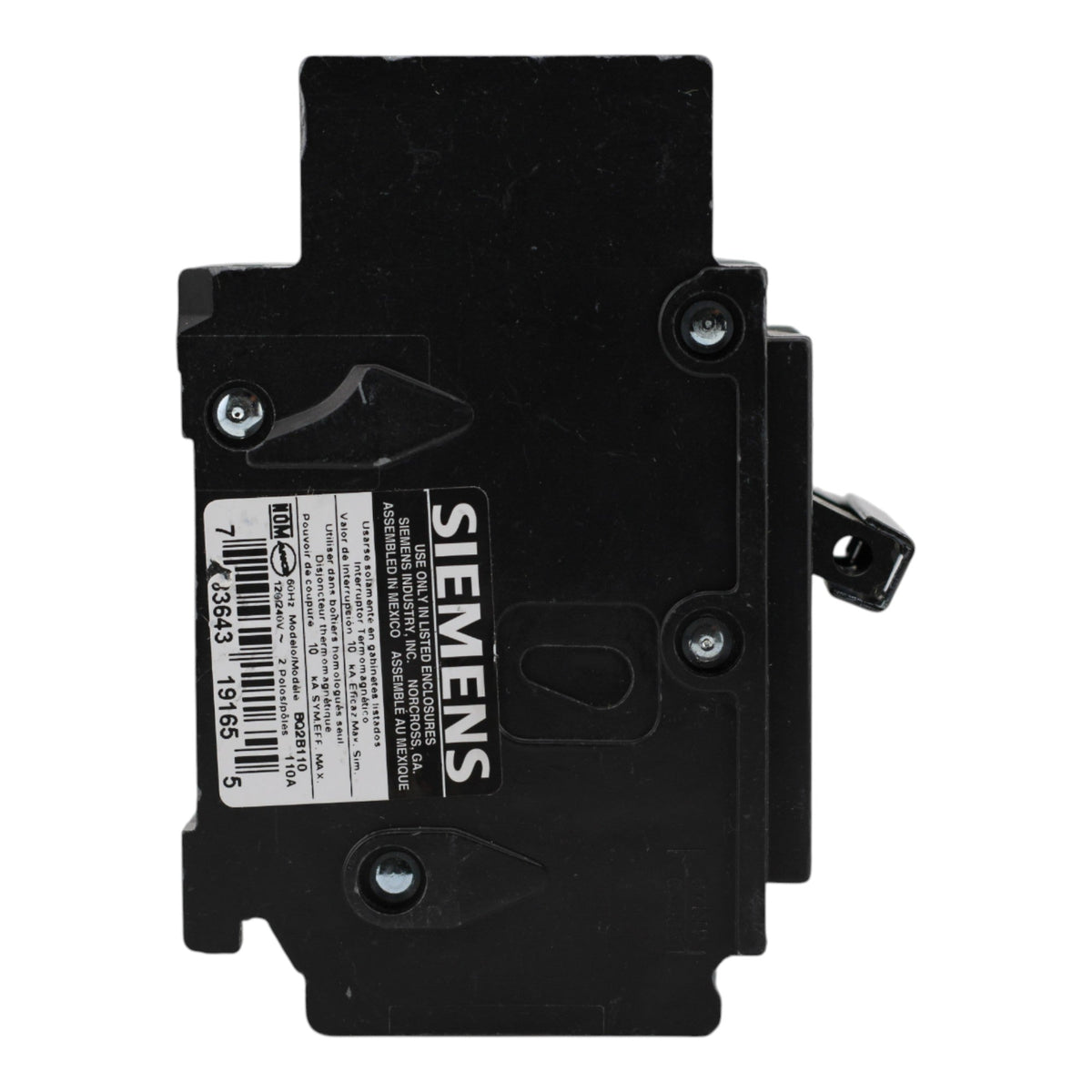 Siemens BQ2B110 110A 2P 120/240V Molded Case Circuit Breaker - Image 3