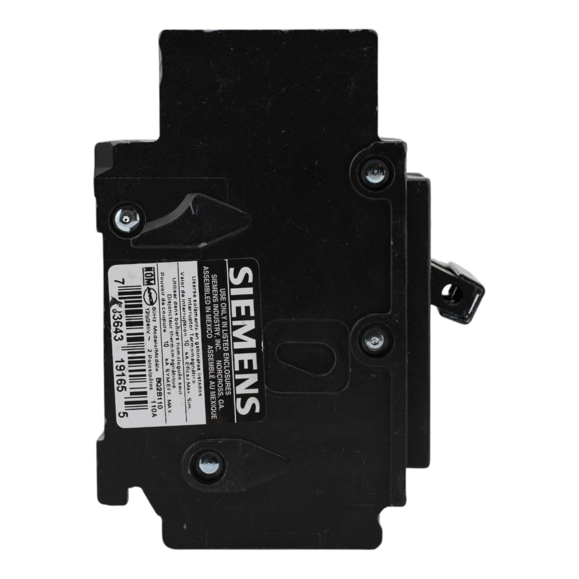 Siemens BQ2B110 110A 2P 120/240V Molded Case Circuit Breaker - Image 3