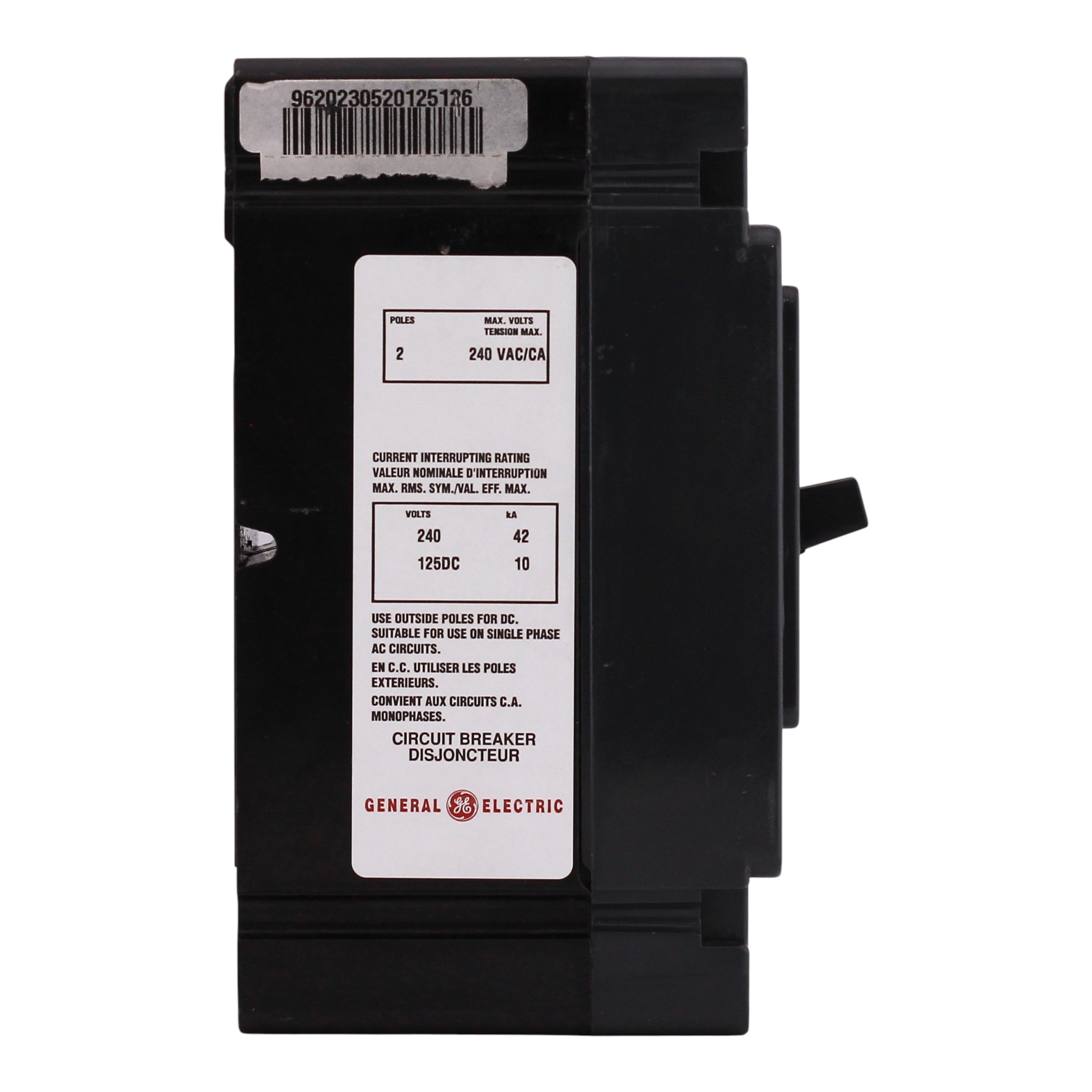 ABB Q-Line, TMQC22150MM, 150A, 2P, 240V, 42kA, Tenant Main, Circuit Breaker - Image 5
