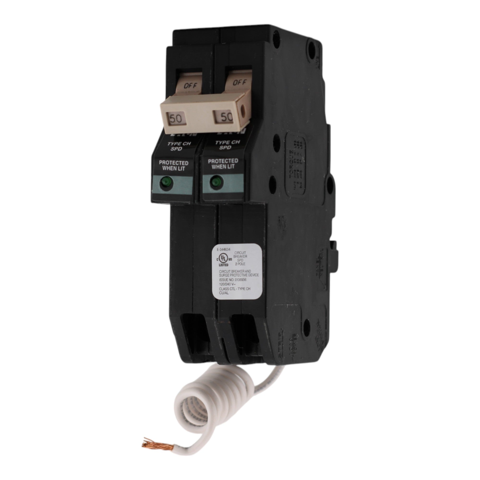 Eaton CHN250SUR 50A 2P 120/240V Surge Breaker - Image 4