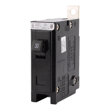 Eaton BAB1030, 30A, 120/240V, 1-Pole, 10kAIC, Quicklag Industrial Thermal-Magnetic Circuit Breaker, Bolt-On - Image 3