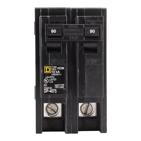 Square D Homeline HOM290 90A 2P 120/240V Standard Plug-In Circuit Breaker - Image 6