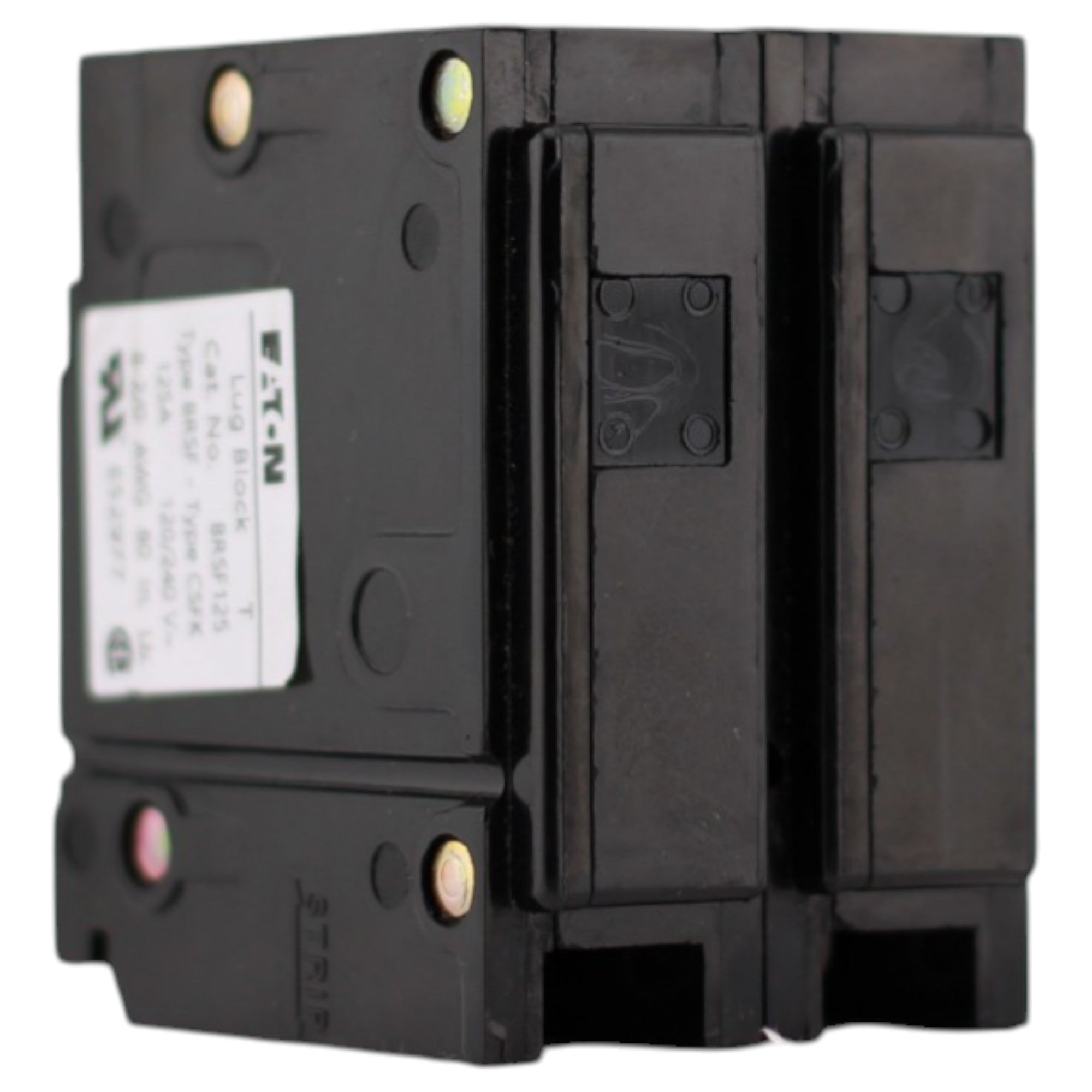 Eaton BR, BRSF125, 125A, 2P, 240V, Main and Sub-Feed Lug Block, Type BR Loadcenter Accessory