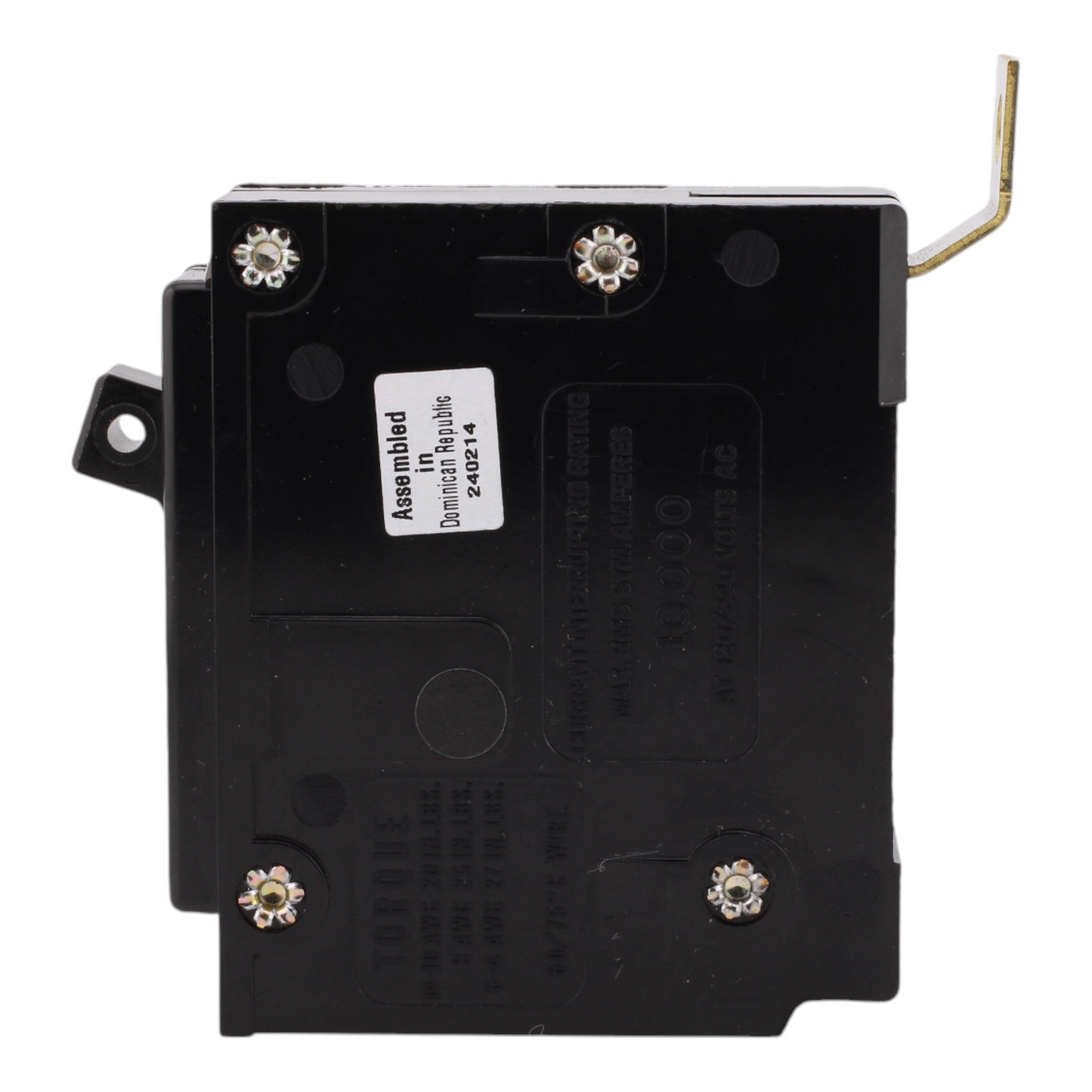 Eaton BAB1030, 30A, 120/240V, 1-Pole, 10kAIC, Quicklag Industrial Thermal-Magnetic Circuit Breaker, Bolt-On - Image 4