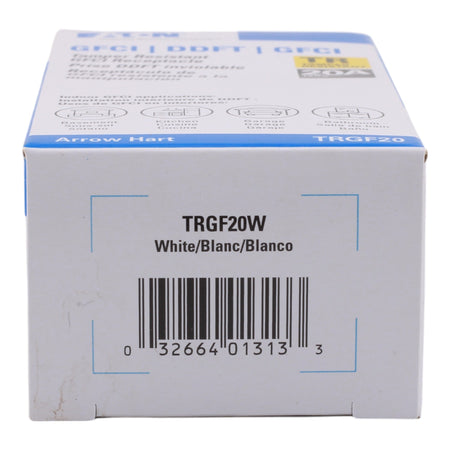 Eaton TRGF20W 20A 125V Slim GFCI Receptacle White - Image 3