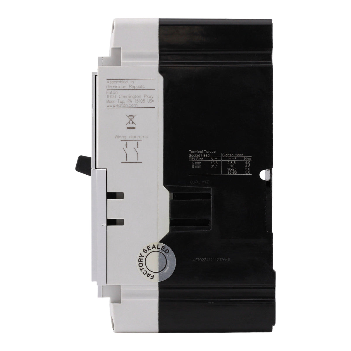 Eaton Power Defense PDD22F0125TFFL 125A 2P 240V 35kA Molded Case Circuit Breaker - Image 7