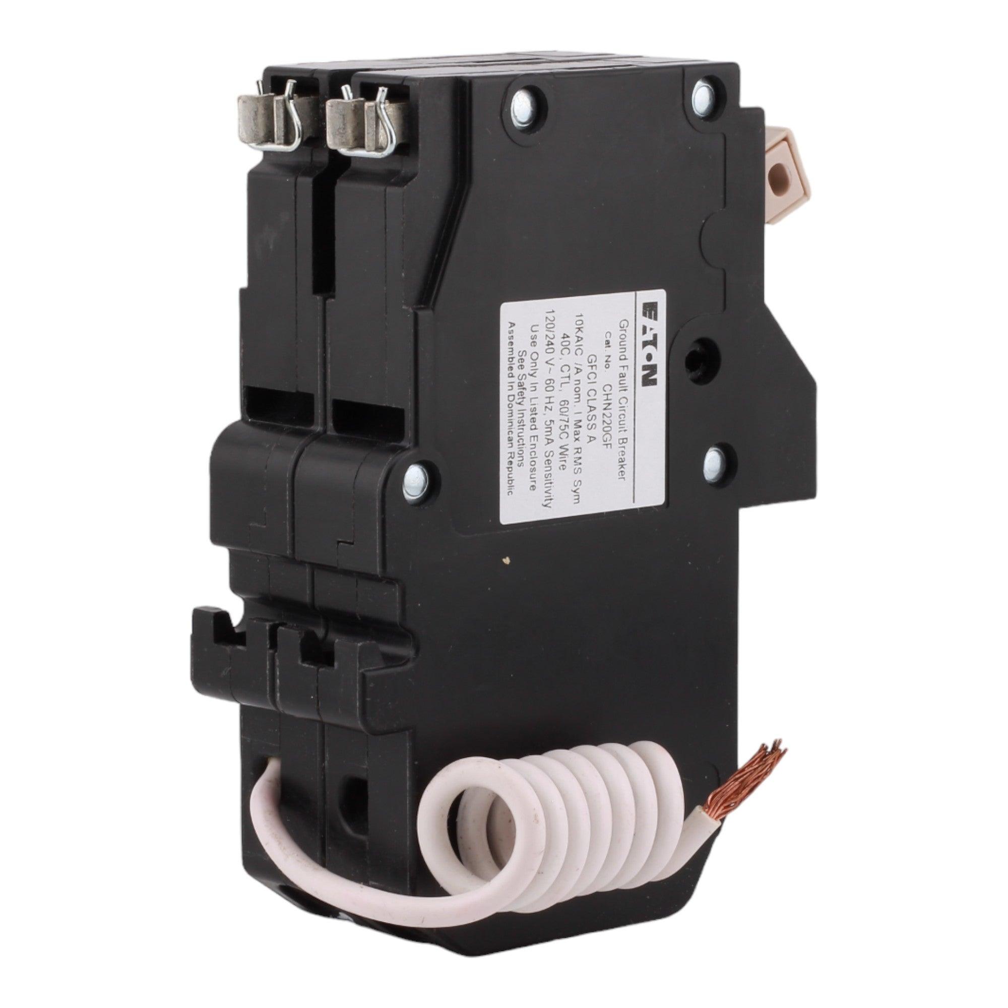 Eaton CHN220GF 20 Amp Double Pole 240V Pigtail-Neutral GFCI Ground Fault Circuit Breaker UL - Image 5