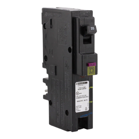 Square D Homeline HOM120PDF 20A 1P 120V AFCI/GFCI Plug on Neutral Circuit Breaker
