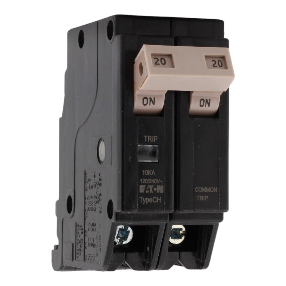 Eaton CH CHF220 20A 2P 120/240V Thermal-Magnetic Circuit Breaker