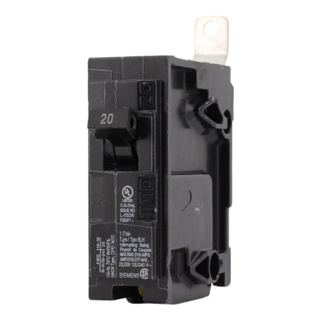 Siemens B120H 20A 120V 1-Pole Thermal Magnetic Circuit Breaker, 22kA Interrupt, Type BLH - Image 3