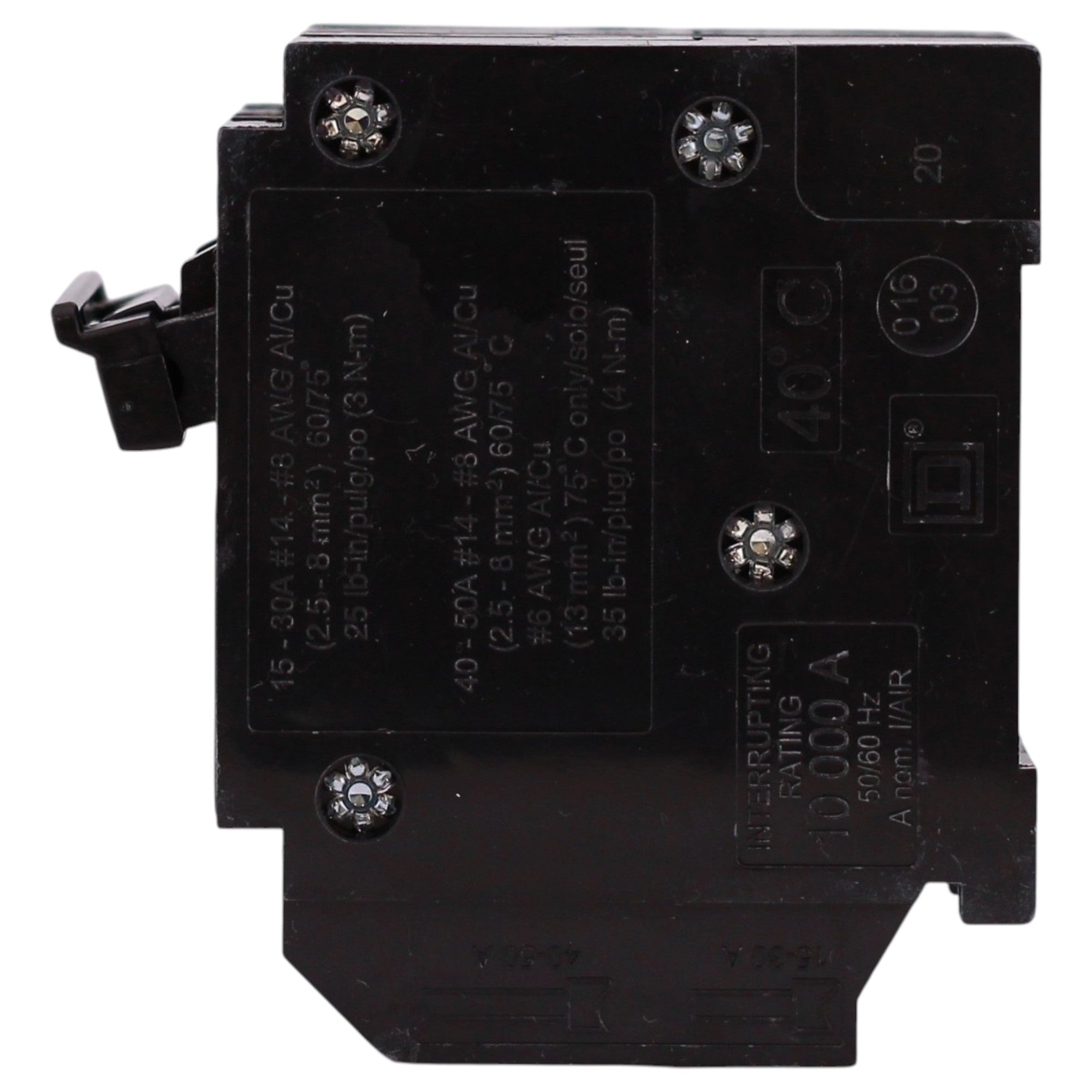 Square D Homeline, HOMT220220, 20A, 4P, 120/240V, Quad Tandem, Plug-In, Circuit Breaker - Image 5