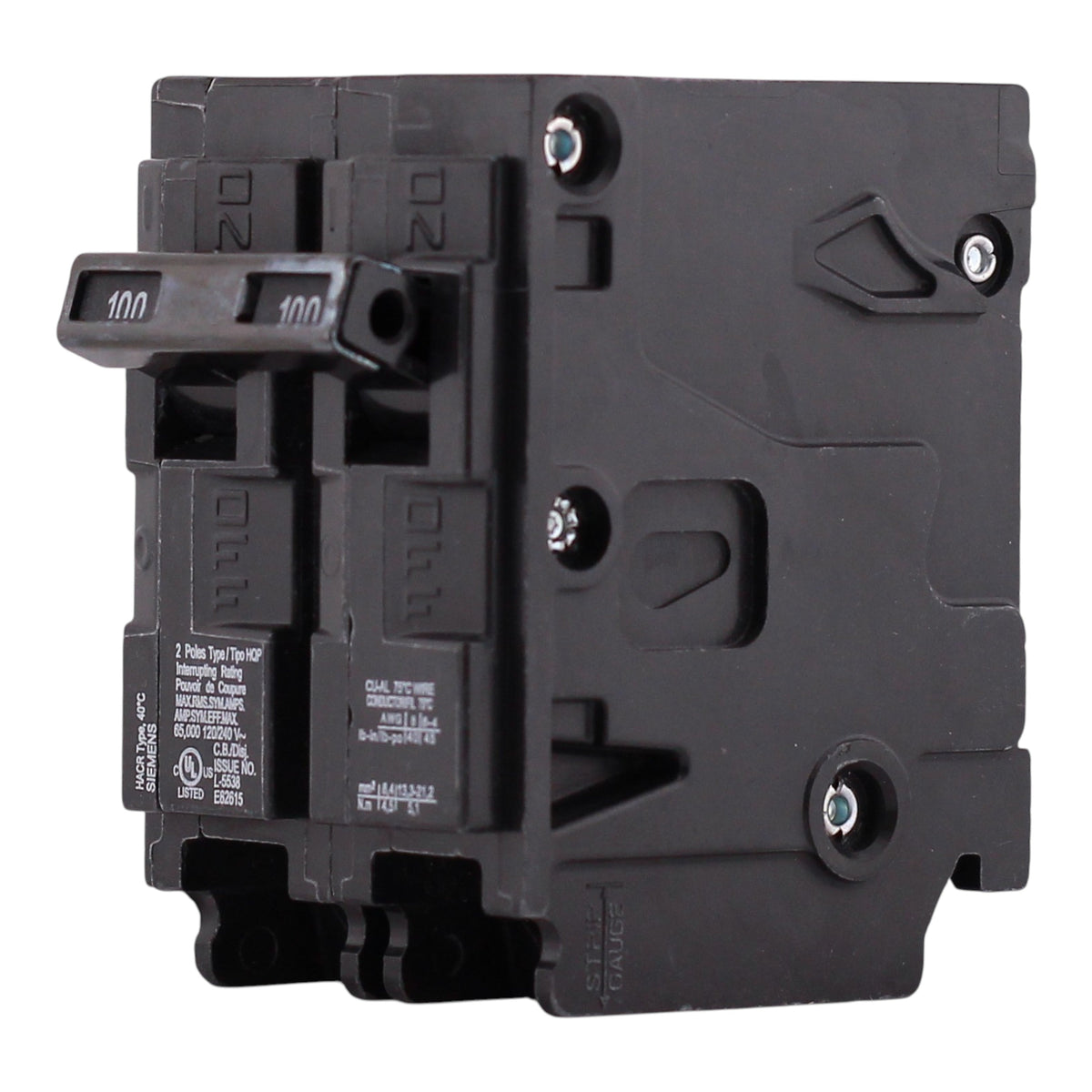 Siemens QP, Q2100HH, 100A, 2P, 120/240V, 65kAIC, Thermal Magnetic, Circuit Breaker - Image 4