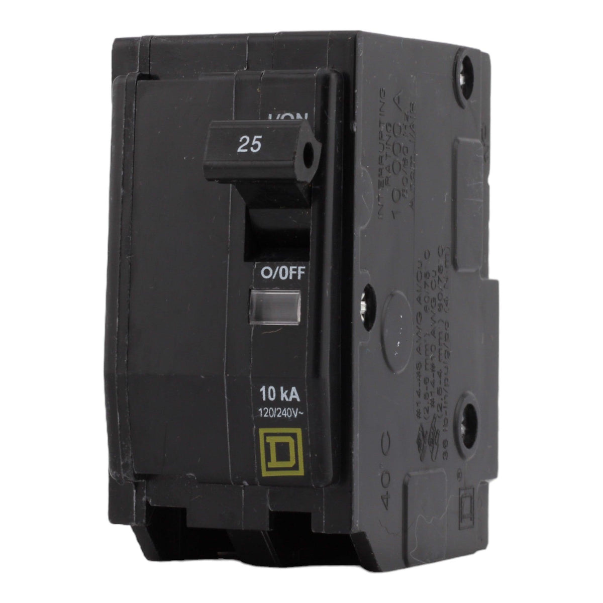 Square D QO225 25 Amps 120/240 Volts Double Pole Thermal Magnetic Circuit Breaker for QO Load Centers - Image 3