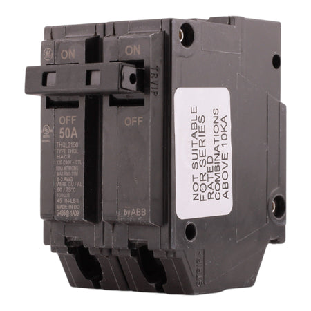 GE THQL2150 50A 2P 120/240V Thermal-Magnetic Plug-In Circuit Breaker - Image 3