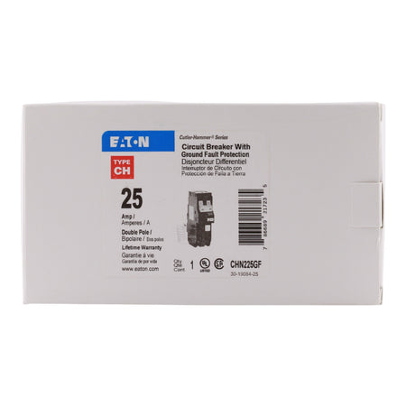 Eaton CH CHN225GF 25A 2P 120/240V GFCI 5mA Plug-In Circuit Breaker - Image 3
