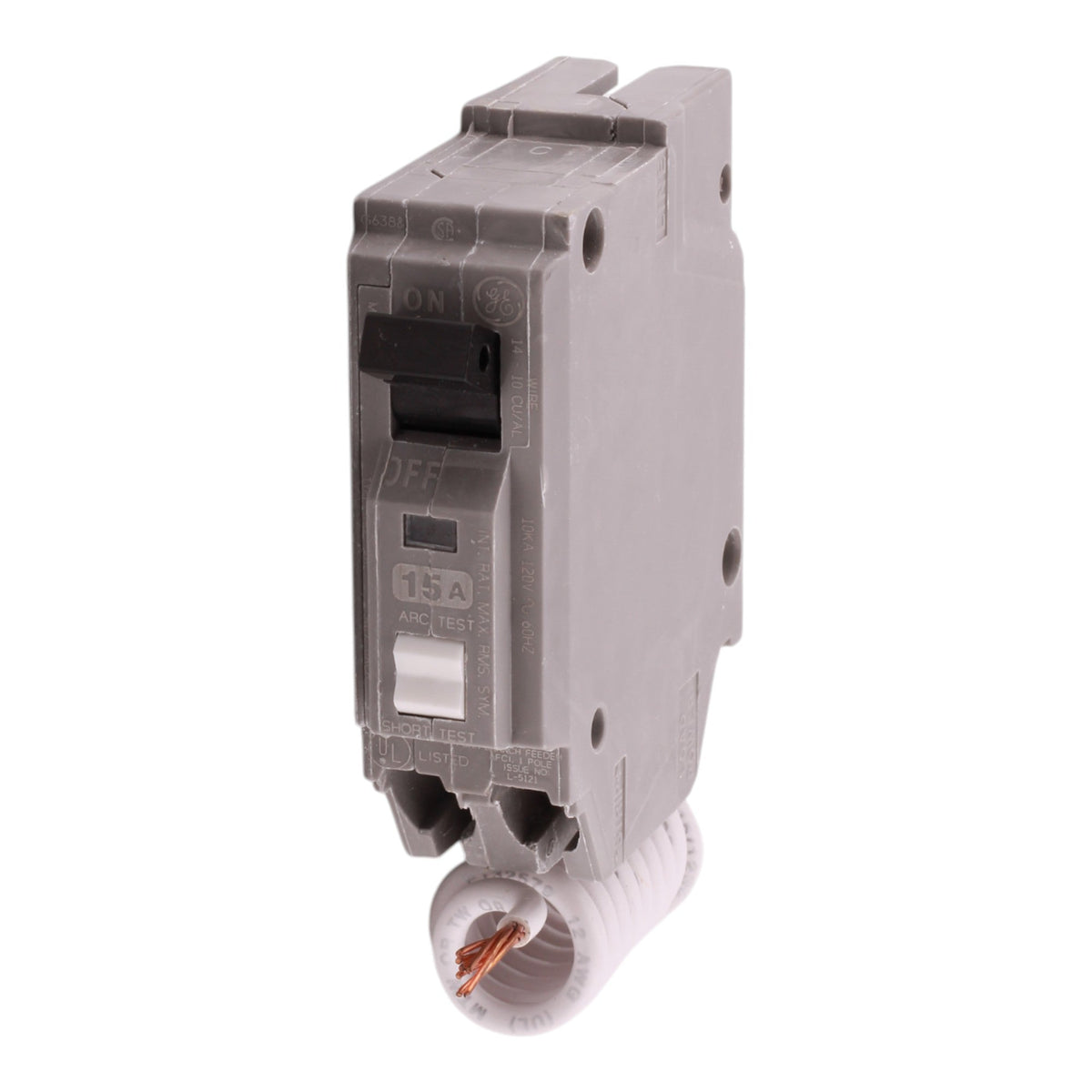 GE Q-Line THQL1115AF 15A 1P 120V AFCI Pigtail Neutral Circuit Breaker - Image 3