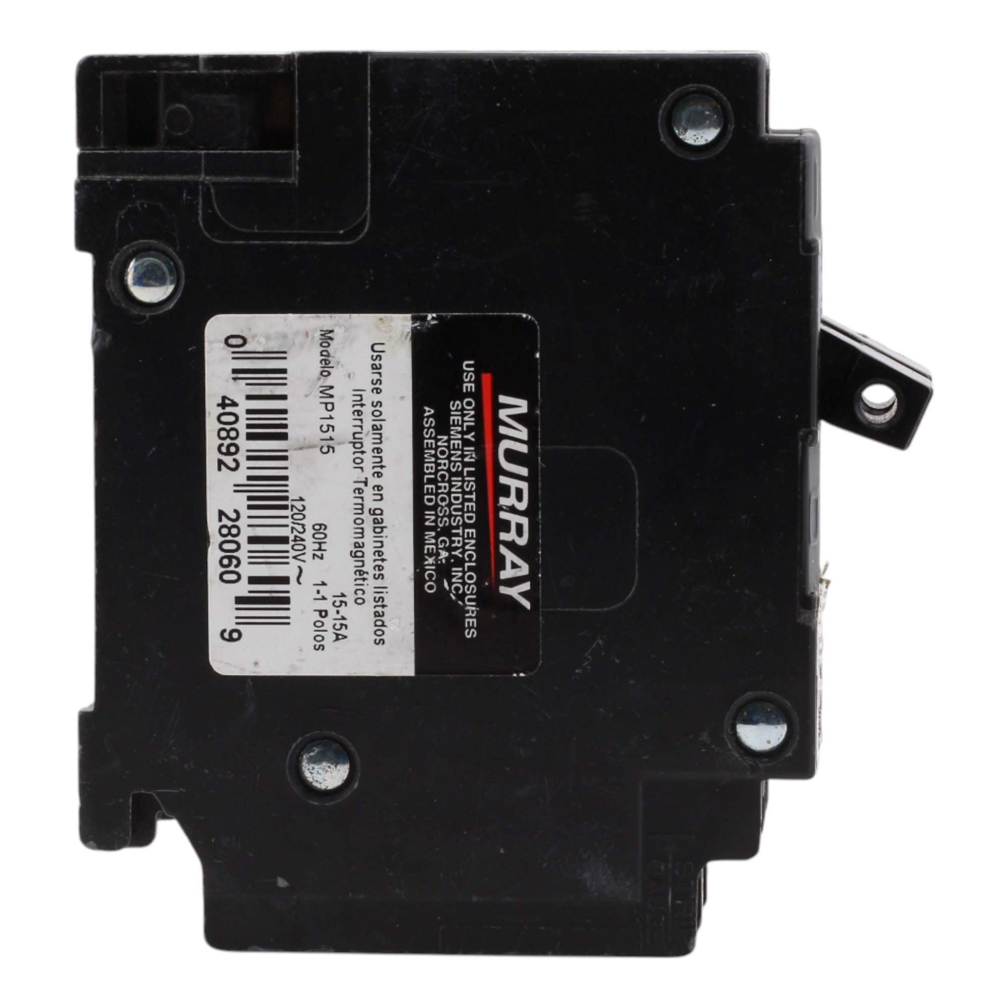 Murray MP1515 15A/15A 2P 120V Duplex Circuit Breaker - Image 3