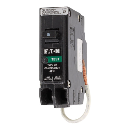 Eaton BRCAF115QN, 15A, 120V, 1-Pole AFCI Circuit Breaker, Quick Connect Neutral, Plug-On, for BR Load Centers - Image 3