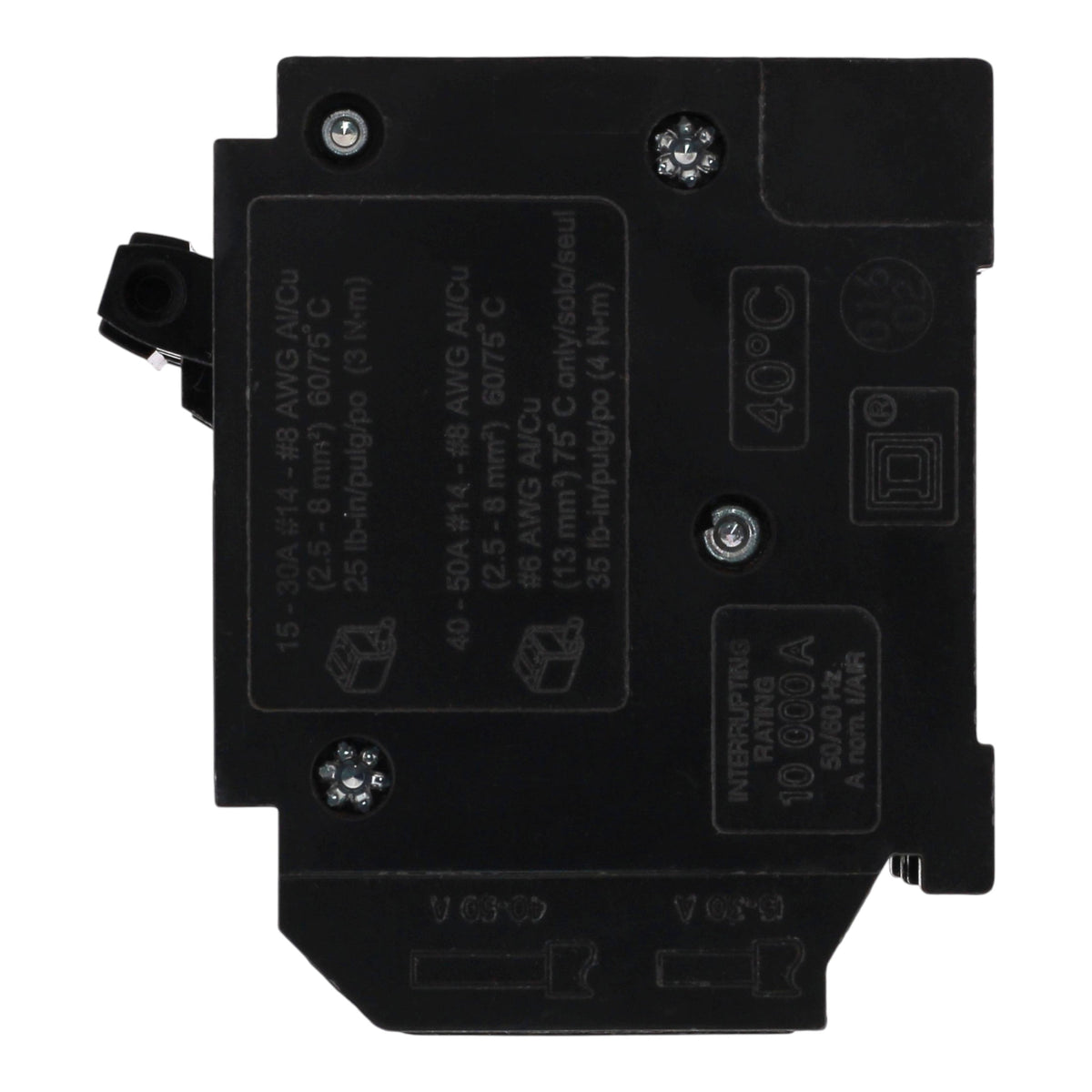 Square D Homeline HOMT2020250 20A/20A/50A Quad Tandem Circuit Breaker - Image 6