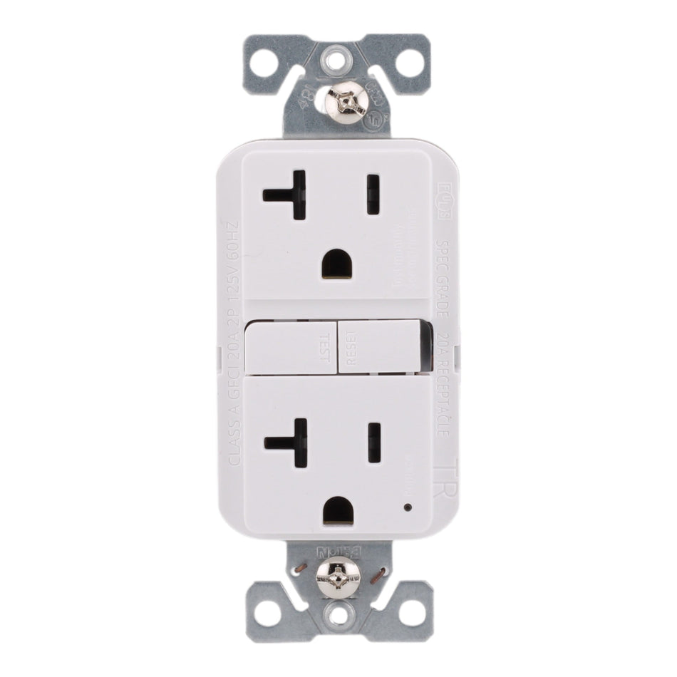 Eaton TRGF20W 20A 125V Slim GFCI Receptacle White