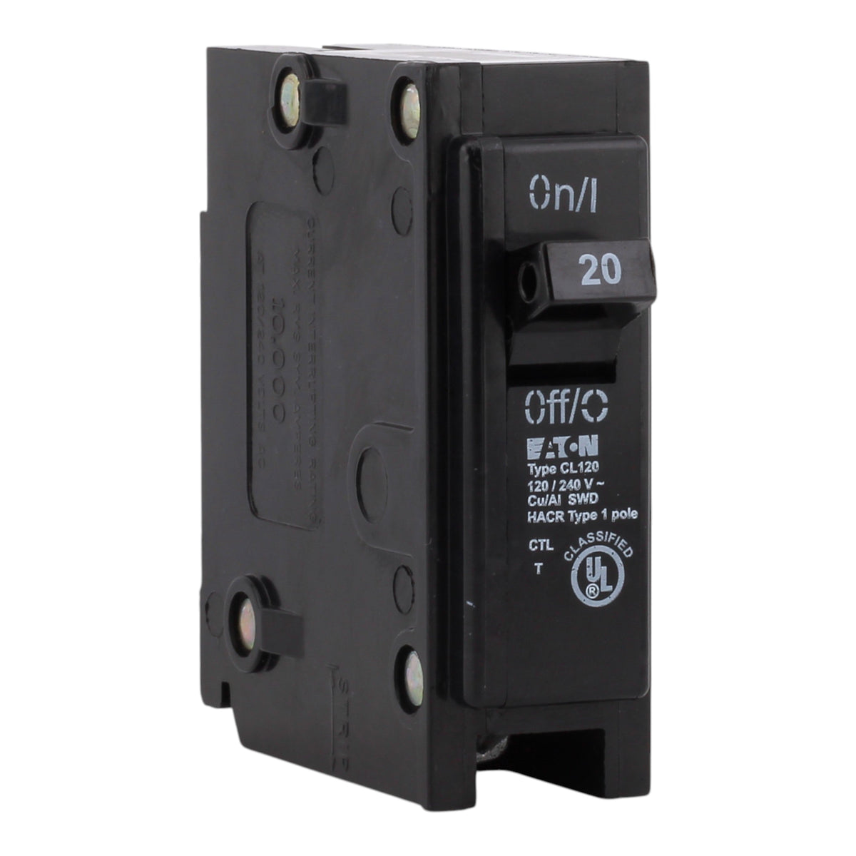 Eaton Classified CL120 20A 1P 120/240V Thermal Magnetic Circuit Breaker - Image 3