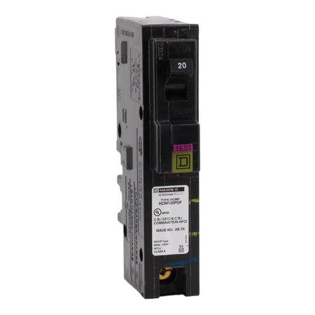 Square D Homeline HOM120PDF 20A 1P 120V AFCI/GFCI Plug on Neutral Circuit Breaker - Image 3