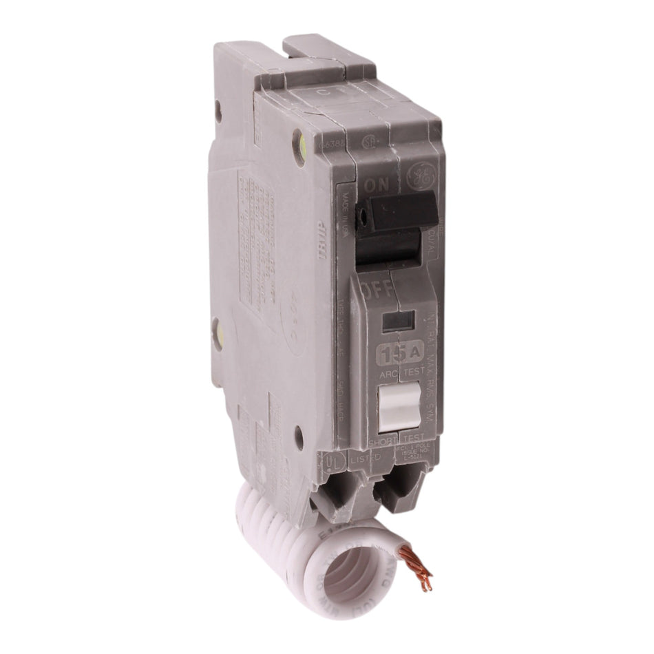 GE Q-Line THQL1115AF 15A 1P 120V AFCI Pigtail Neutral Circuit Breaker