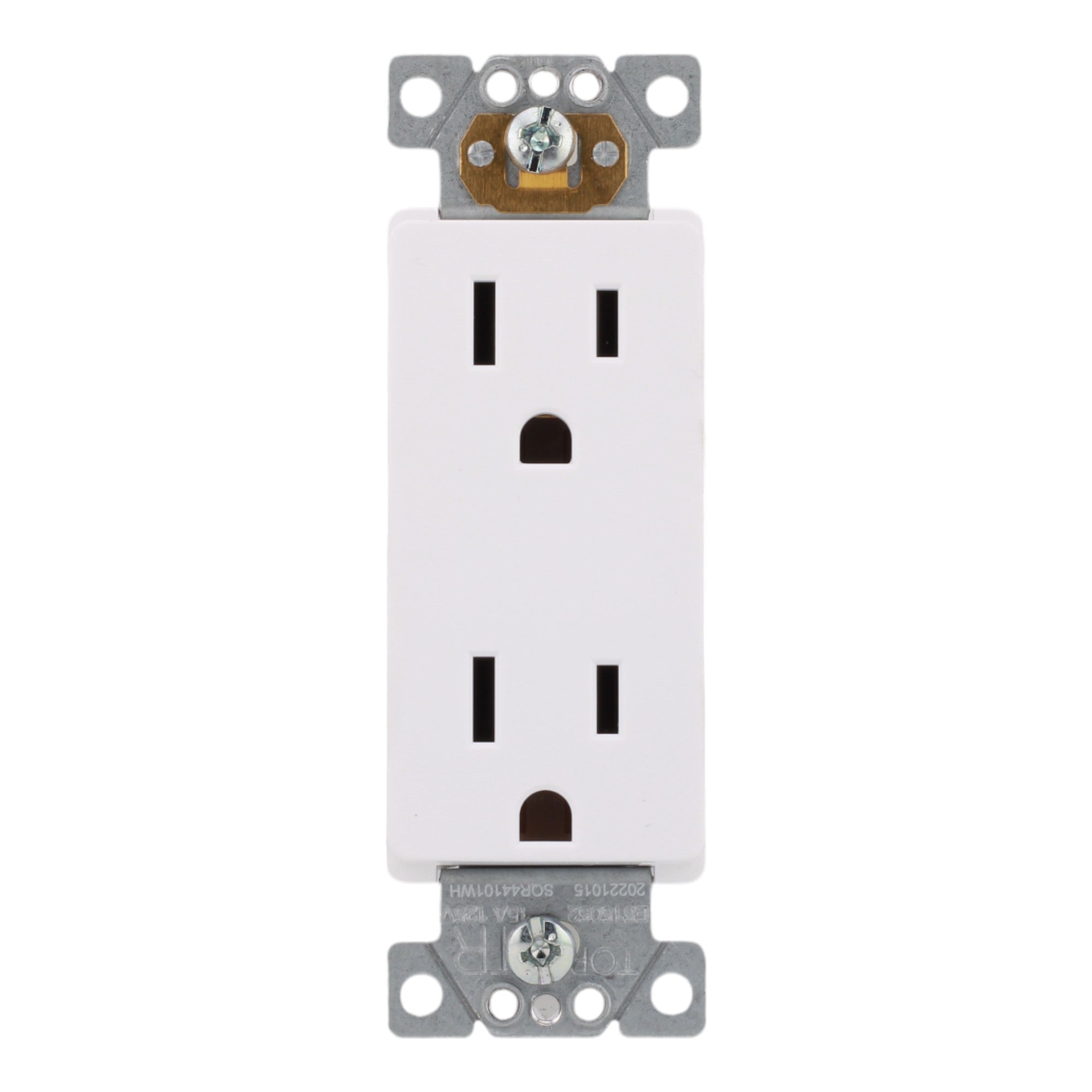 30-PACK Square D SQR44103WH X Series 15A 125V Tamper Resistant Duplex Outlet, Matte White Finish - Image 2