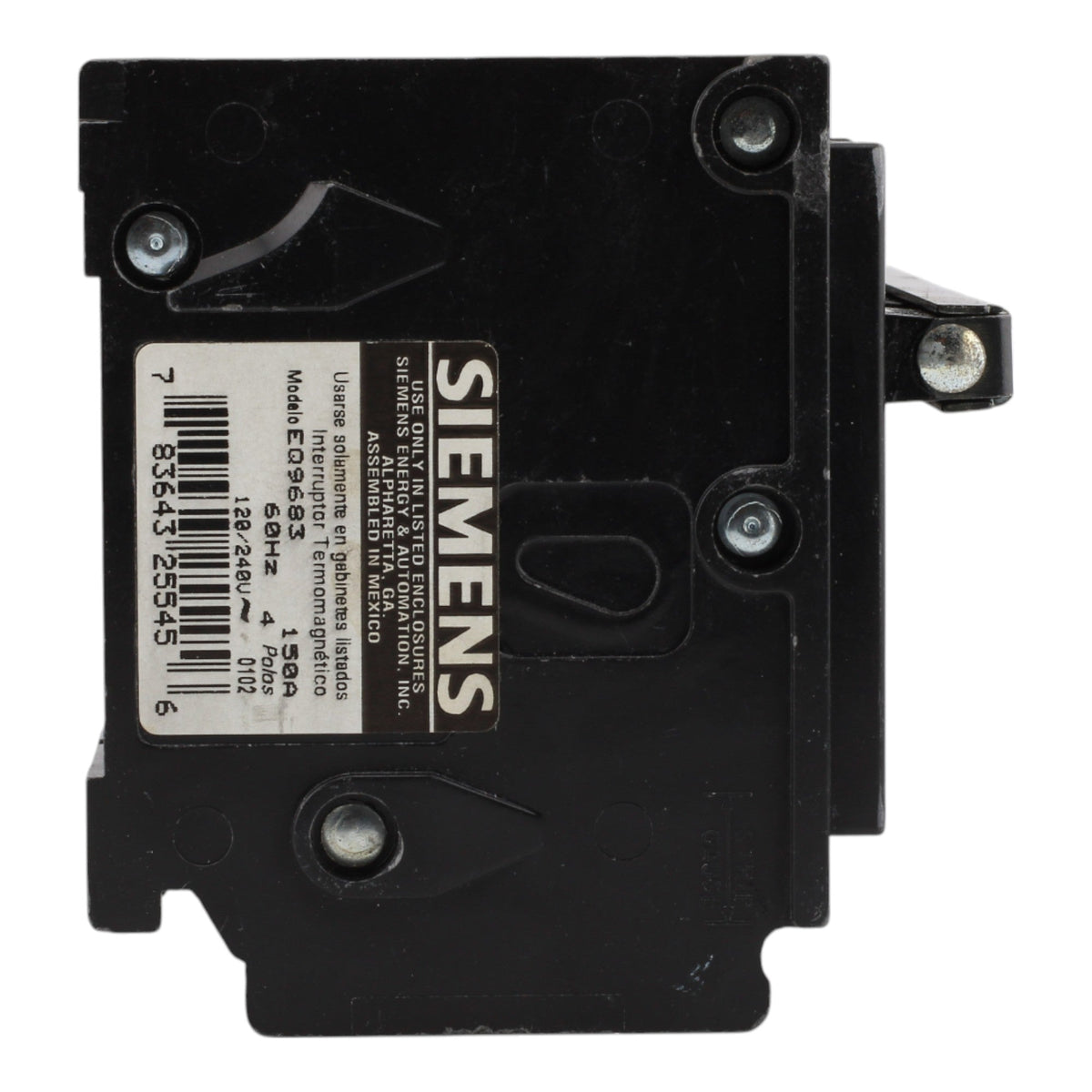 Siemens EQ9683 150A Family G Main Circuit Breaker - Image 5