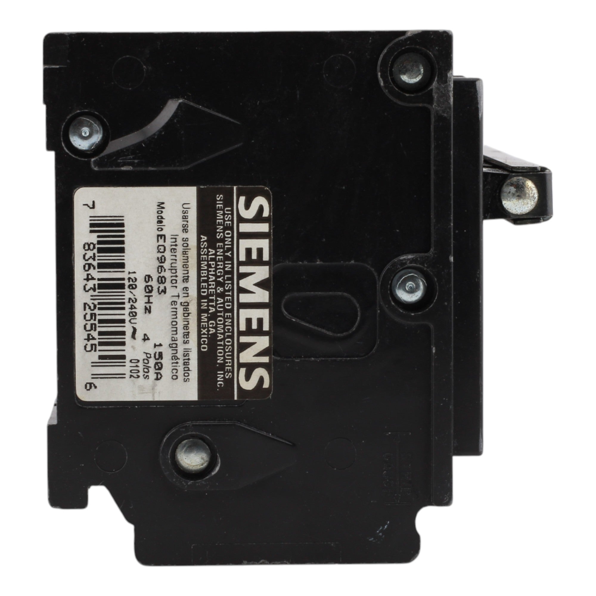 Siemens EQ9683 150A Family G Main Circuit Breaker - Image 5
