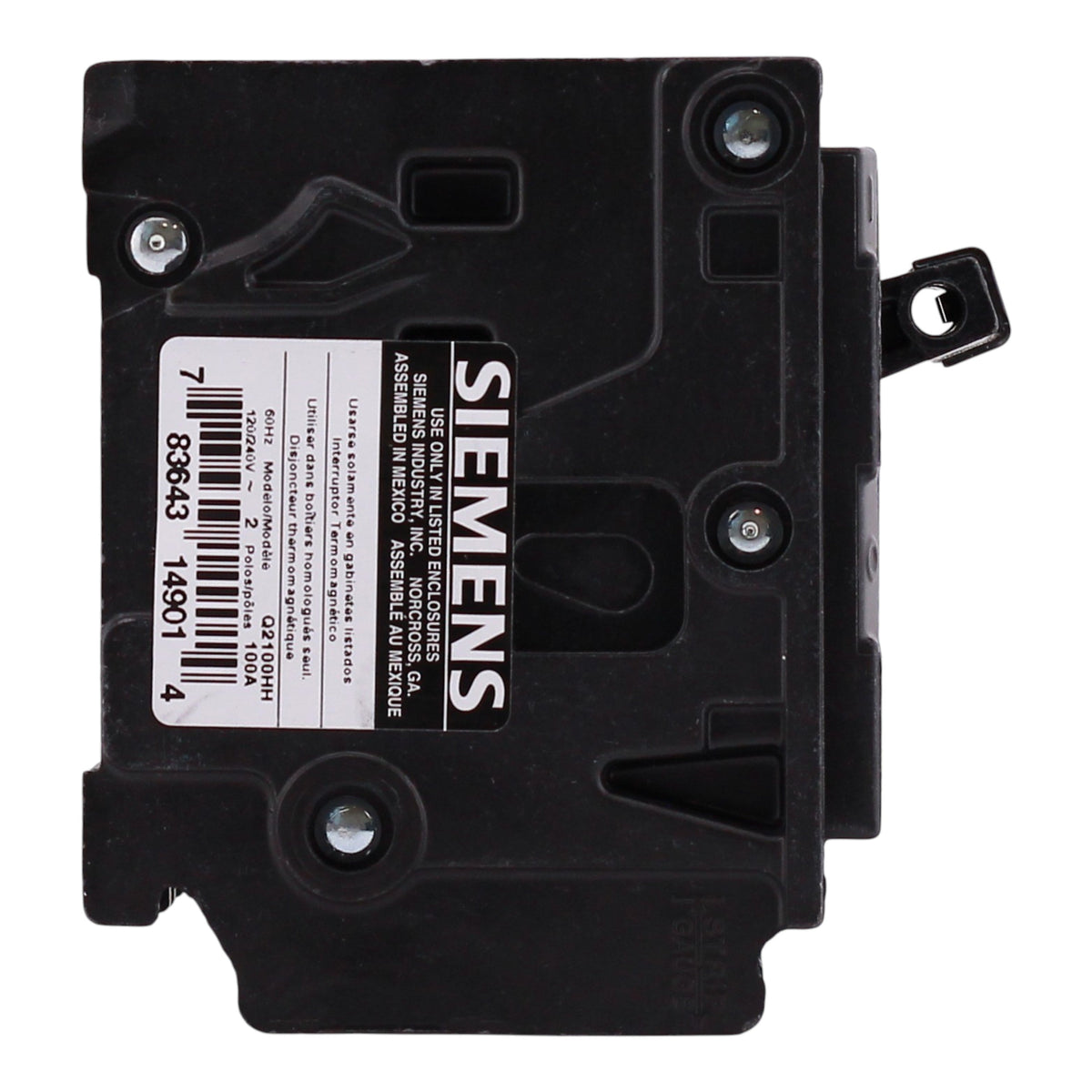 Siemens QP, Q2100HH, 100A, 2P, 120/240V, 65kAIC, Thermal Magnetic, Circuit Breaker - Image 6