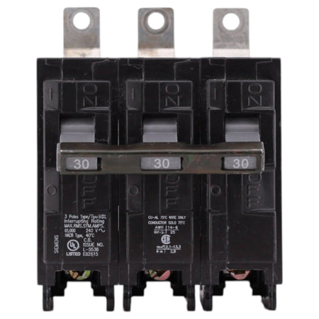 Siemens HBL, B330HH, 30A, 3P, 240V, Thermal Magnetic, Bolt-On, Panelboard Circuit Breaker - Image 2