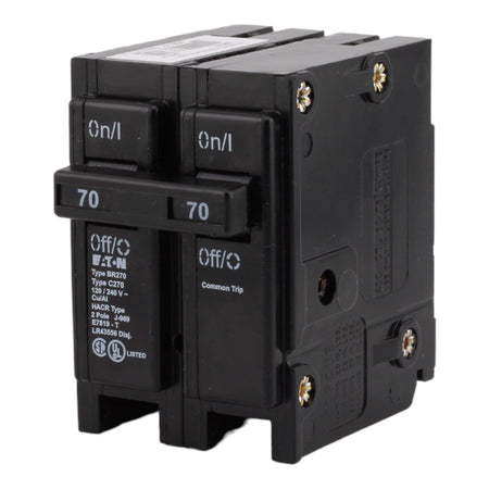 Eaton BR270 70 Amp Double Pole 240V Plug-In Standard Trip Circuit Breaker UL - Image 3