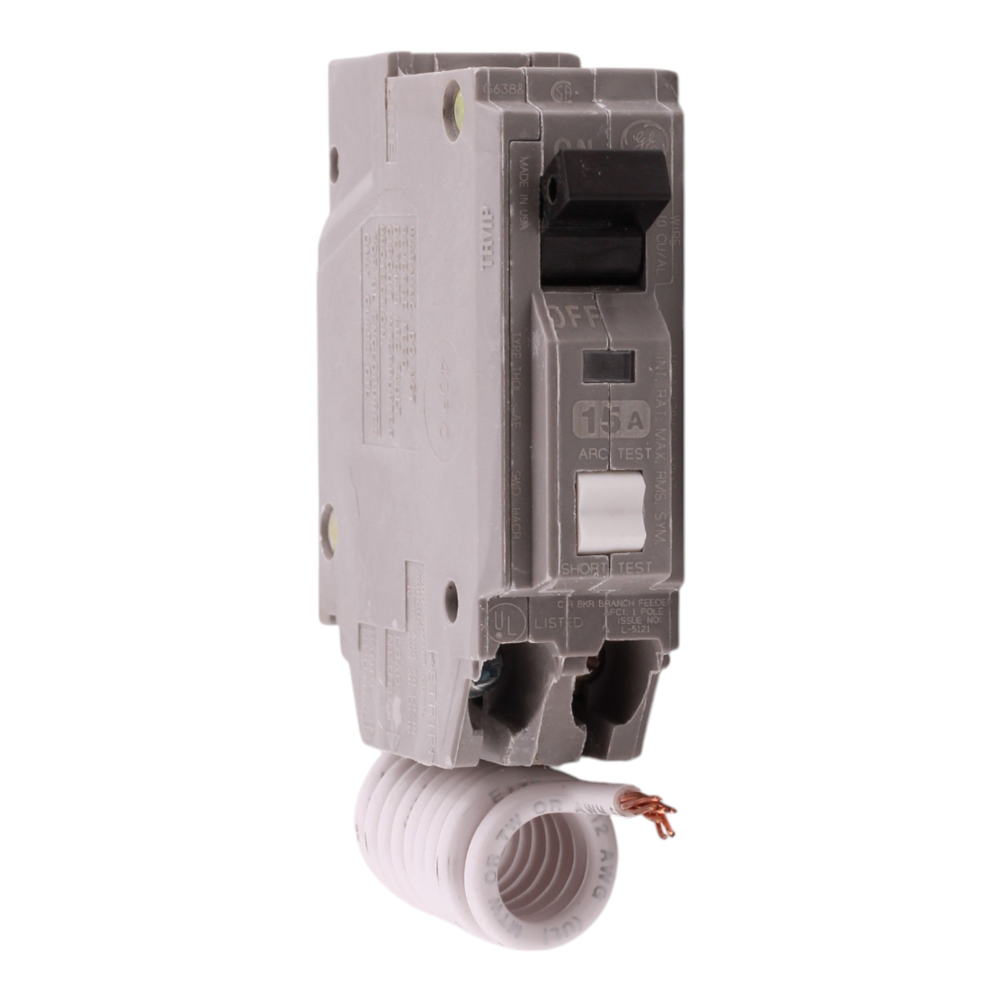 GE Q-Line THQL1115AF 15A 1P 120V AFCI Pigtail Neutral Circuit Breaker - Image 10