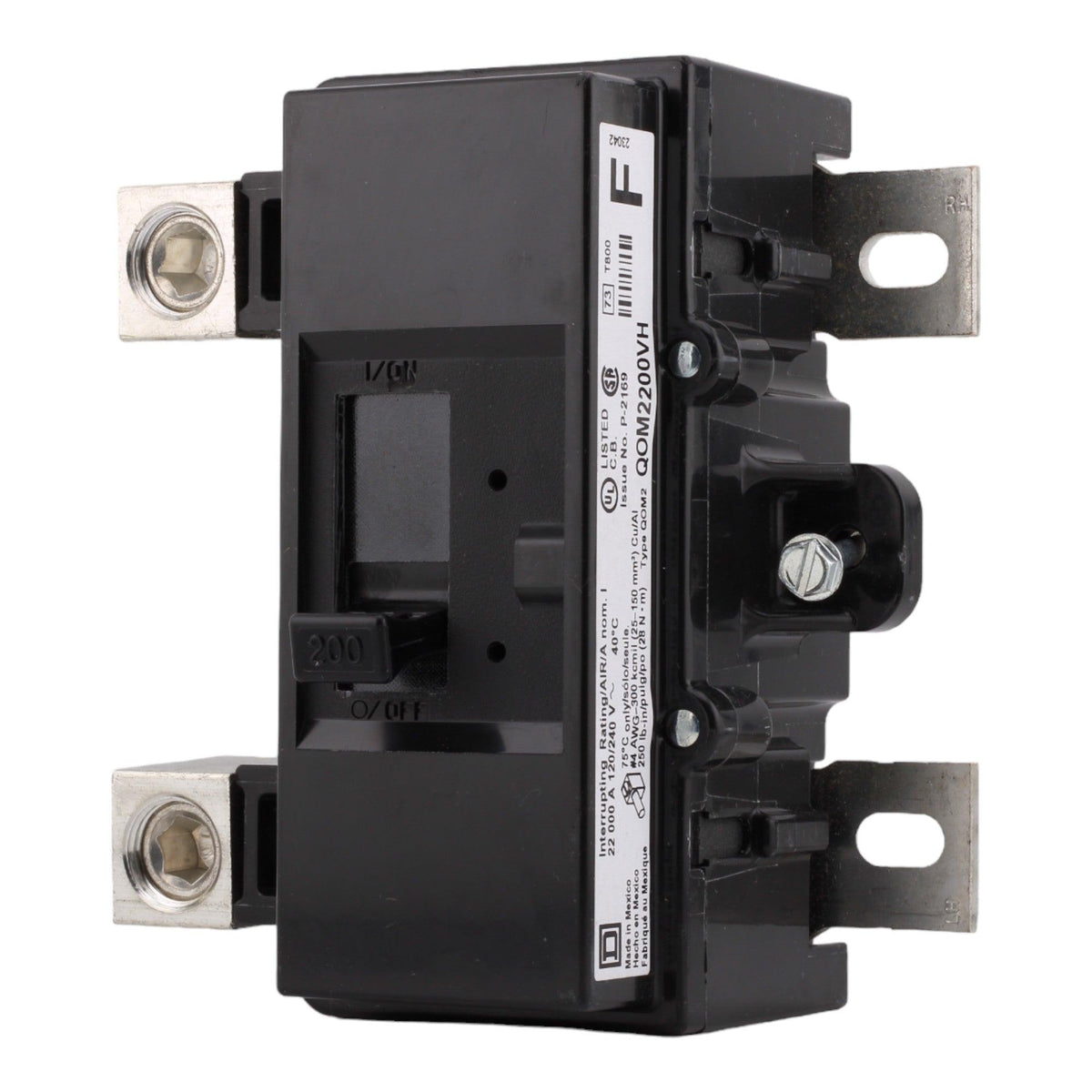 Square D QOM2200VH 200A 2P 120/240V Main Circuit Breaker - Image 3