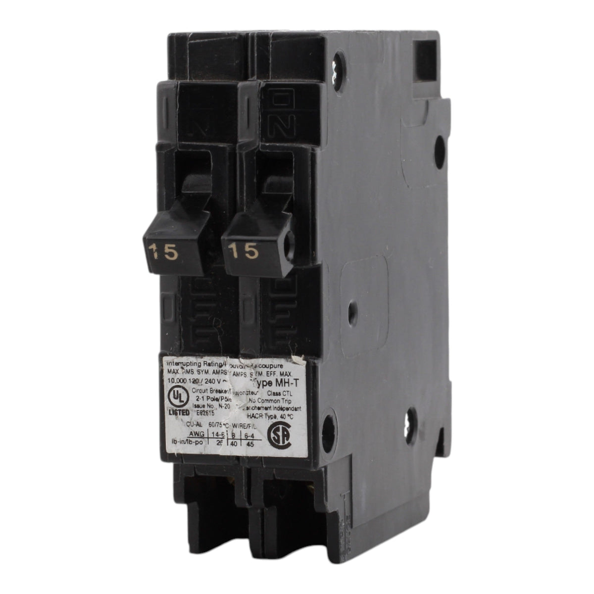 Murray MP1515 15A/15A 2P 120V Duplex Circuit Breaker - Image 6