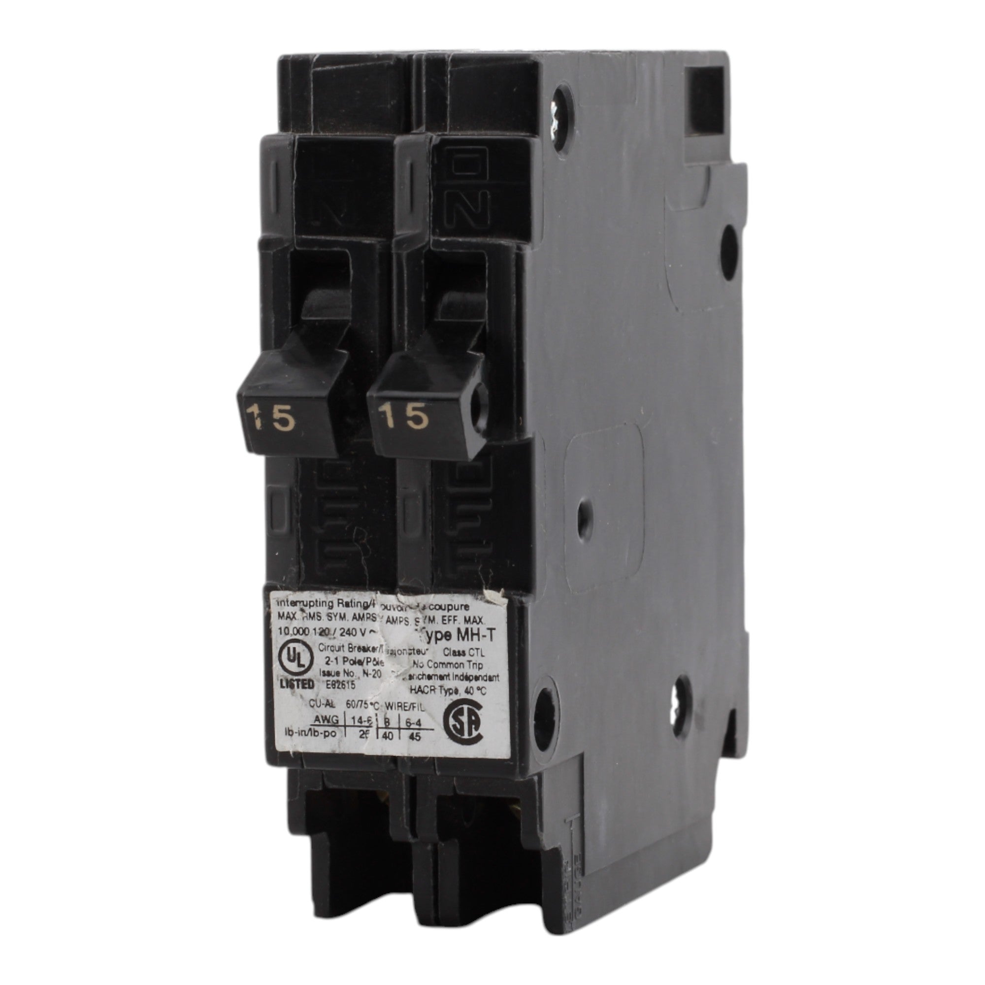 Murray MP1515 15A/15A 2P 120V Duplex Circuit Breaker - Image 6