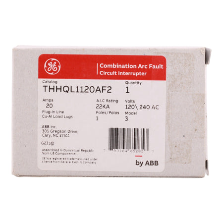 GE THHQL1120AF2 20A 1P 120/240V AFCI Pigtail Neutral Circuit Breaker - Image 3