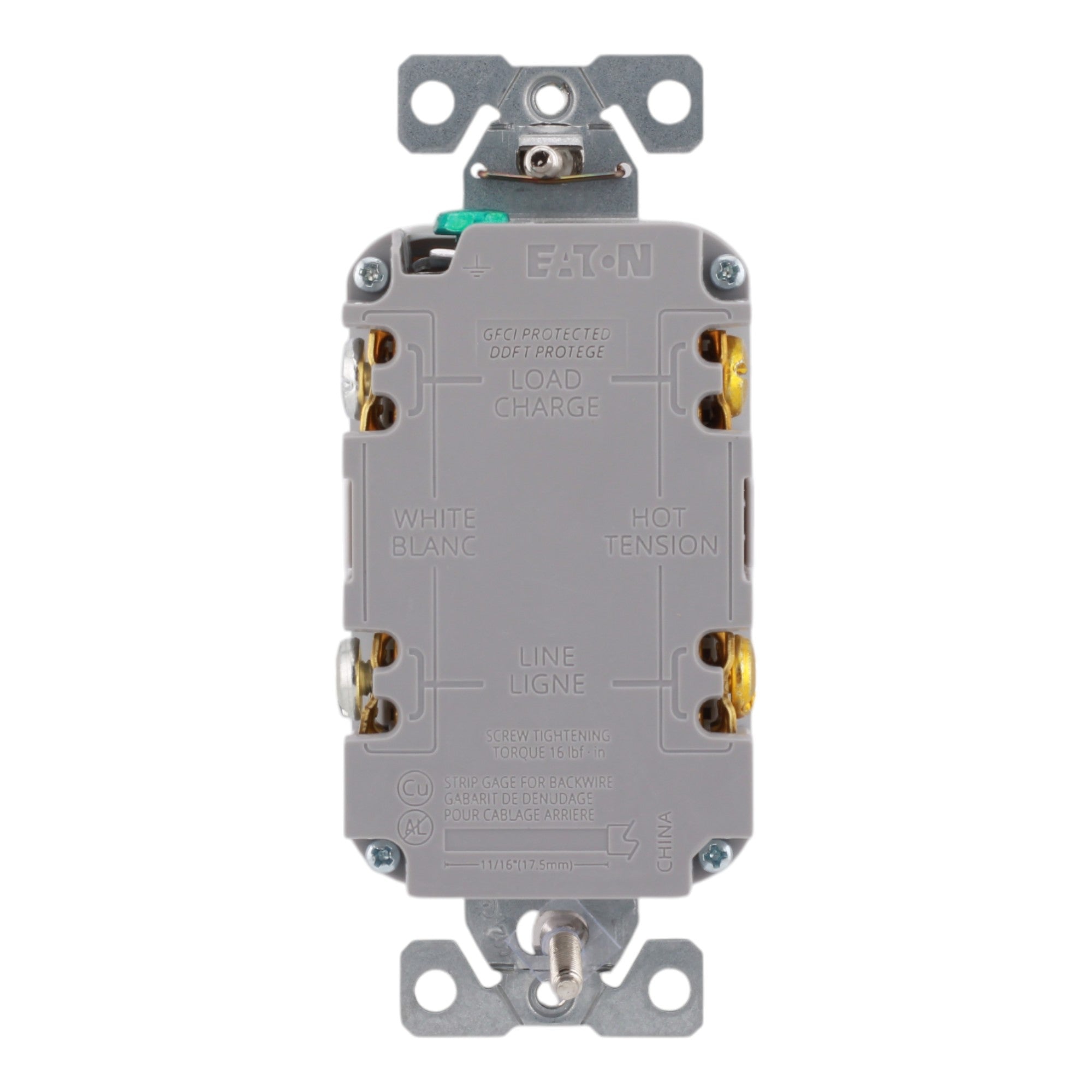 Eaton TRGF20W 20A 125V Slim GFCI Receptacle White - Image 6