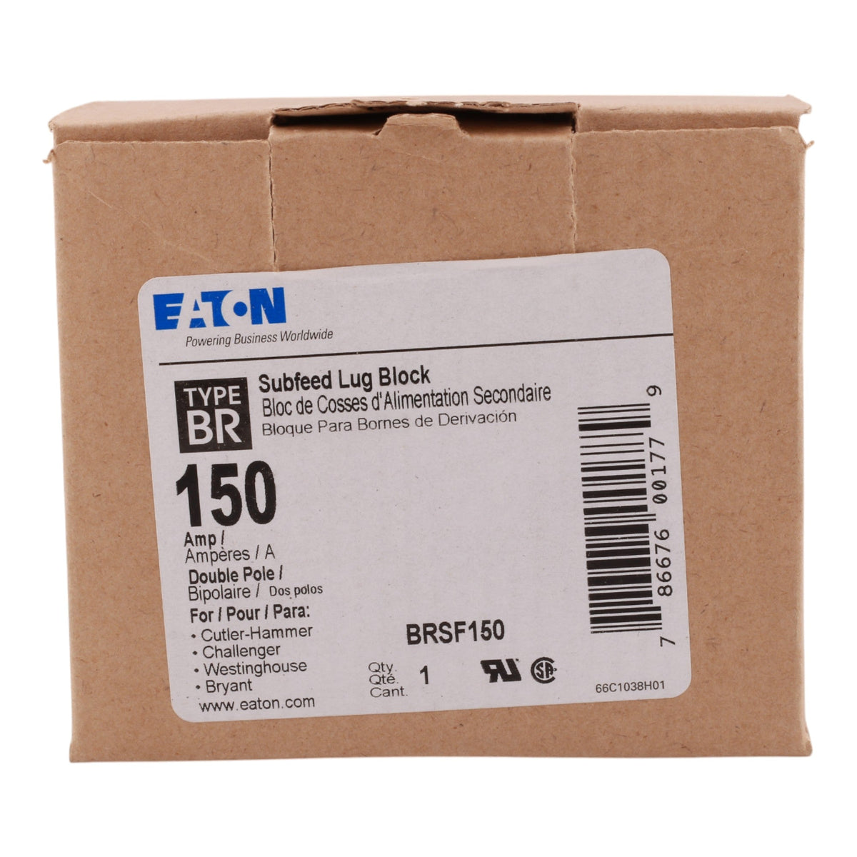 Eaton BR BRSF150 150A 2P Sub Feed Lug Kit - Image 2