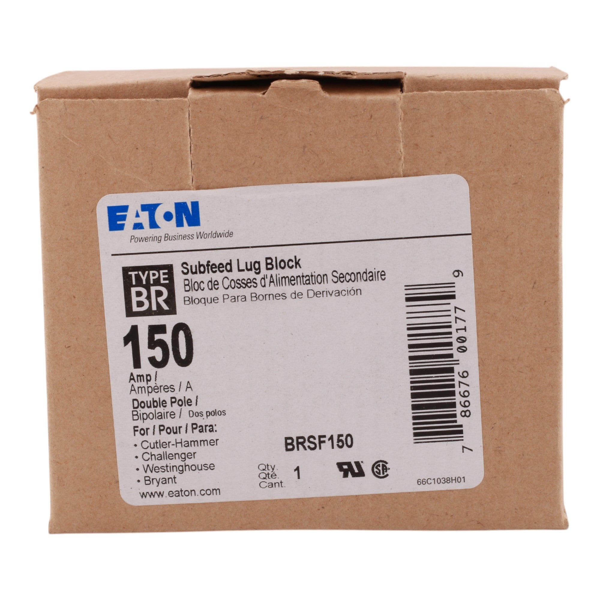 Eaton BR BRSF150 150A 2P Sub Feed Lug Kit - Image 2