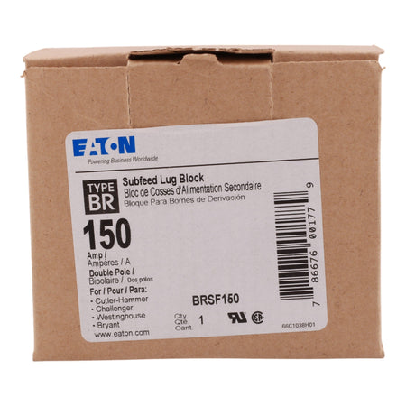 Eaton BR BRSF150 150A 2P Sub Feed Lug Kit - Image 2