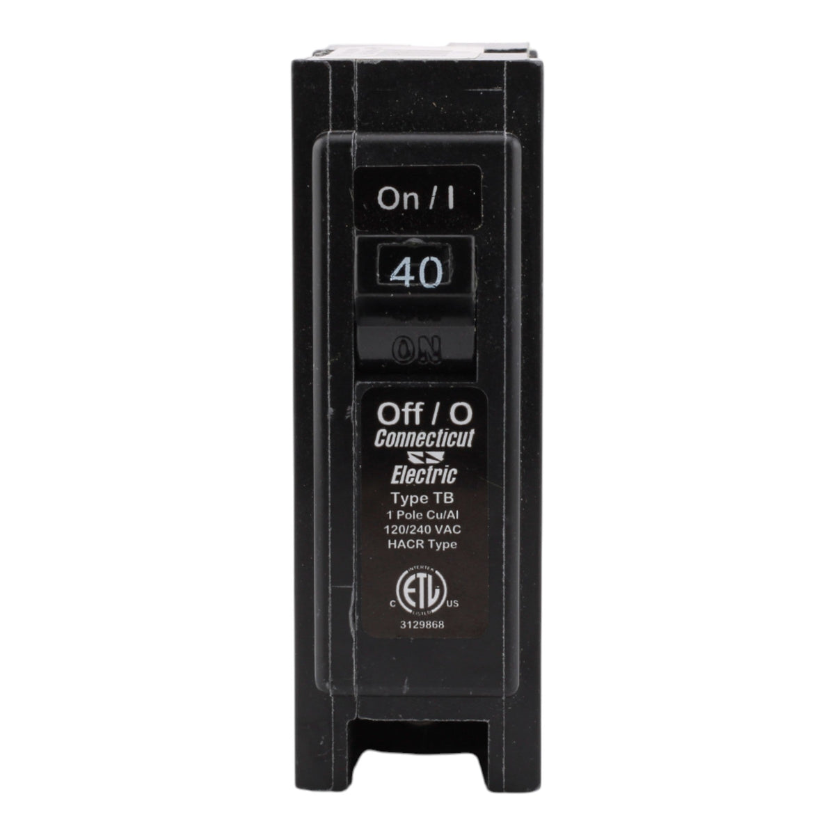 Connecticut Electric UBITB140 40A 1P 240V Molded Case Breaker - Image 2