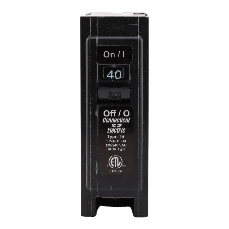 Connecticut Electric UBITB140 40A 1P 240V Molded Case Breaker - Image 2