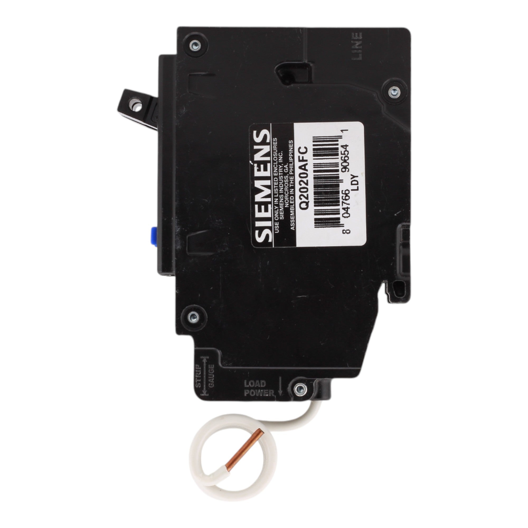 Siemens Q2020AFC, 20A/20A, 120V, Twin (Tandem) Plug-In Circuit Breaker, Combination Type AFCI, 10kA Interrupt Rating - Image 5