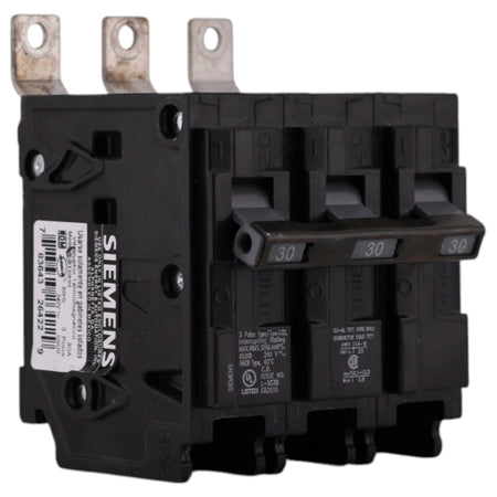 Siemens HBL, B330HH, 30A, 3P, 240V, Thermal Magnetic, Bolt-On, Panelboard Circuit Breaker