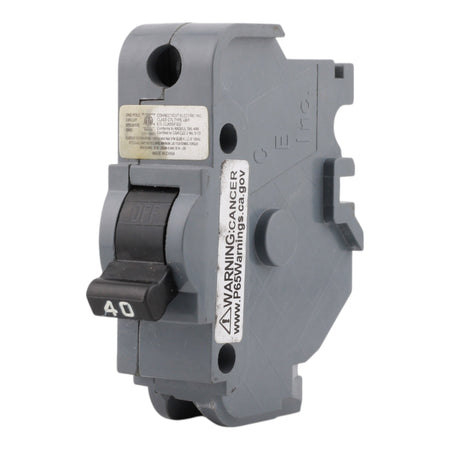 Connecticut Electric UBIF-40NB 40A 1P FPE Replacement Bolt-On Circuit Breaker - Image 6