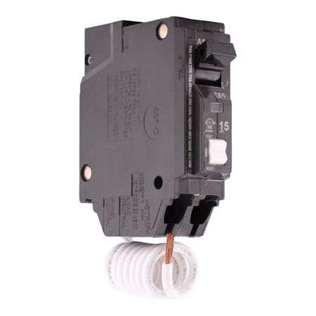 GE Q-Line, THQL1115AX, 15A, 1P, 120/240V, AFCI, Pigtail Neutral, Circuit Breaker