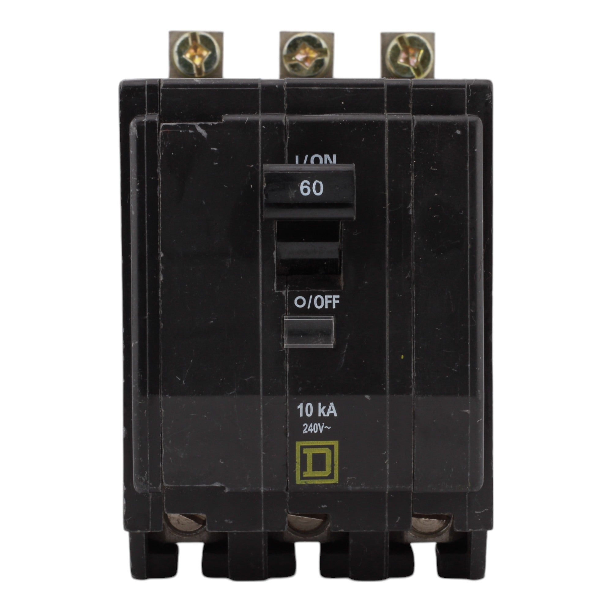 Square D QOB360, 60A, 120/240V, 3-Pole, Bolt-On Circuit Breaker, Standard Trip, 10kA Interrupt Rating, for Square D Load Centers - Image 2