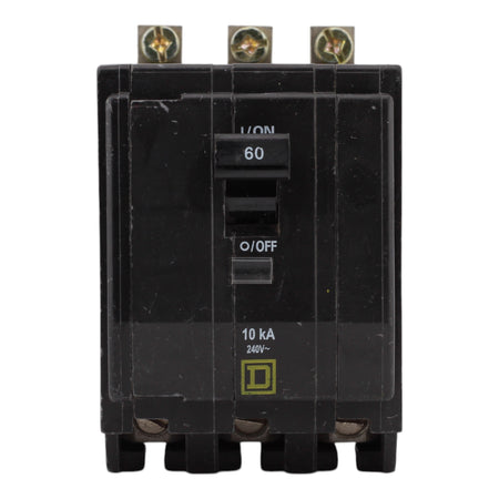 Square D QOB360, 60A, 120/240V, 3-Pole, Bolt-On Circuit Breaker, Standard Trip, 10kA Interrupt Rating, for Square D Load Centers - Image 2